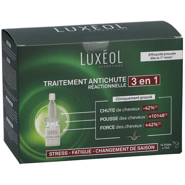 Luxéol Chute de cheveux réactionnelle 3en1 (fioles) wellna.ch