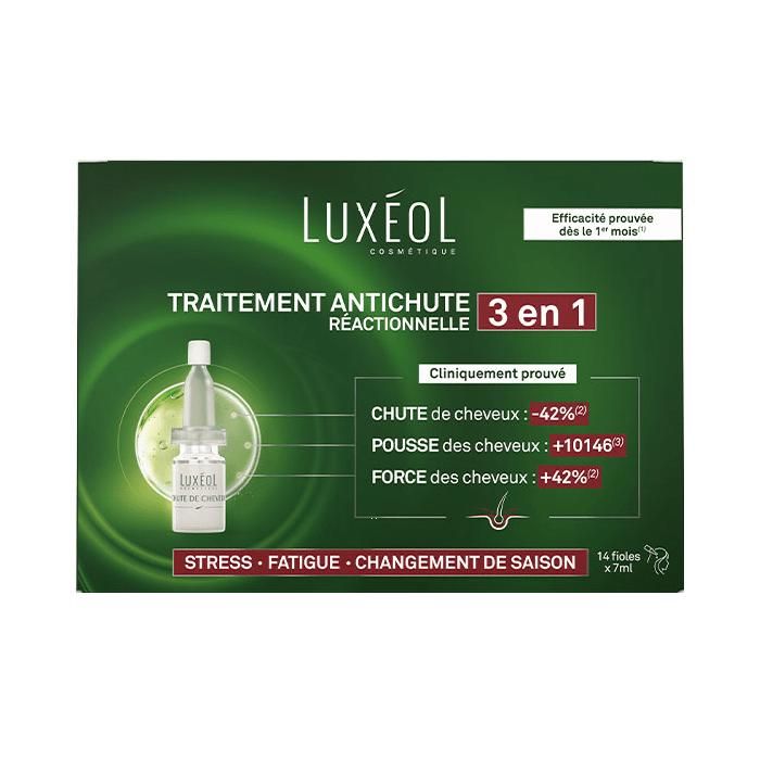Luxéol Chute de cheveux réactionnelle 3en1 (fioles) wellna.ch