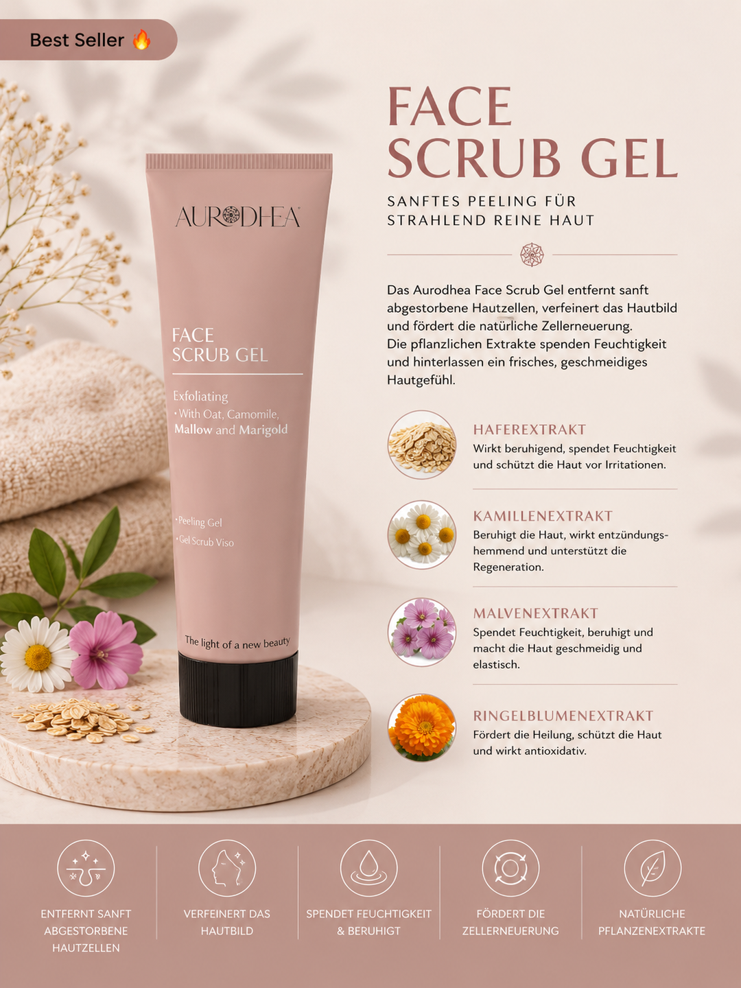 Gesichts Scrub - Peeling Gel