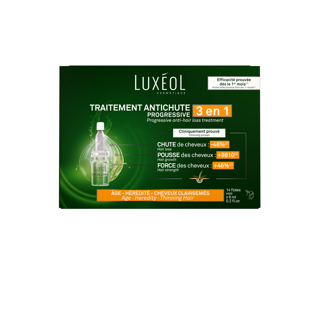 Luxéol Chute de cheveux progressive 3en1 (fioles) wellna.ch